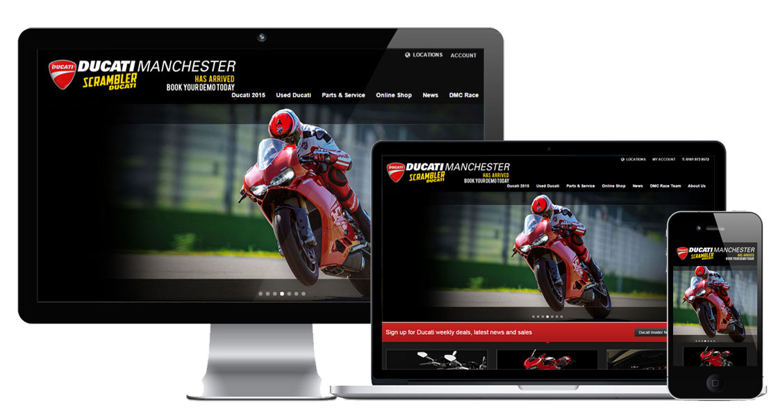 web design for Ducati dealers