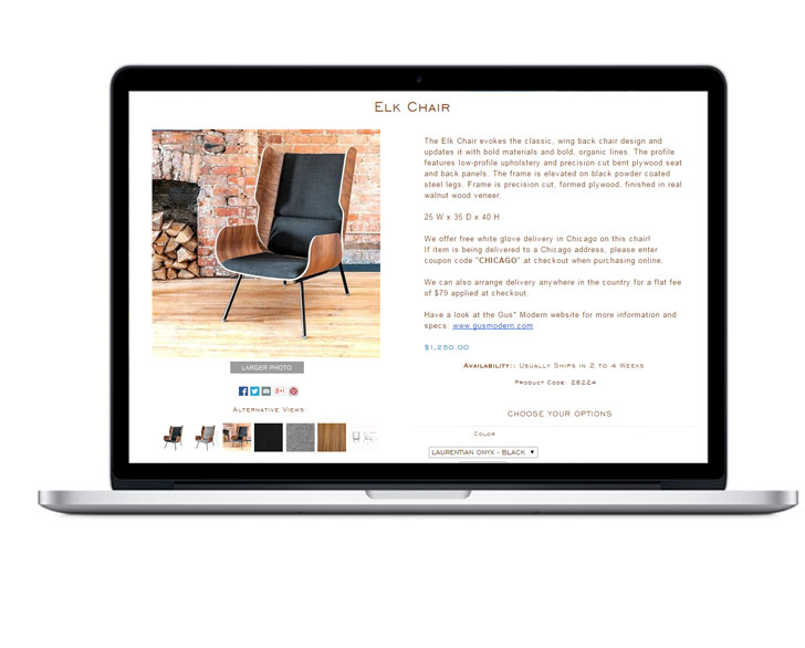Volusion Web Design Furniture Shop